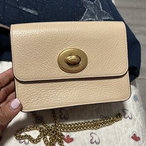 Leather Coach tan purse like new